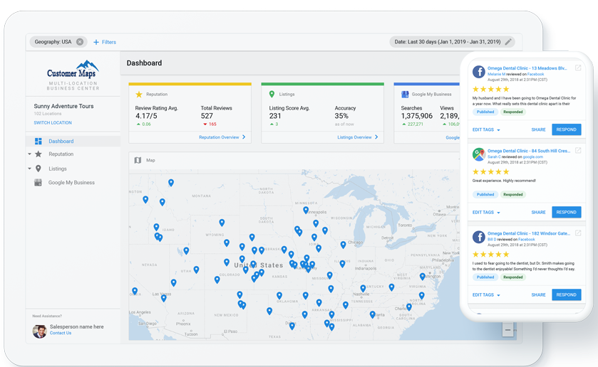 Business App dashboard